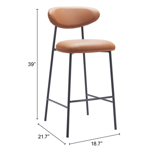 Zuo Rorun Barstool Brown