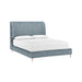 Sunpan Tierra Bergen French Blue Polyester Fabric Bed