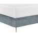 Sunpan Tierra Bergen French Blue Polyester Fabric Bed