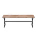 Sunpan Elon Brown Buffalo Leather Bench