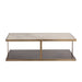 Sunpan Kamali Rectangular Solid Marble Top Coffee Table 