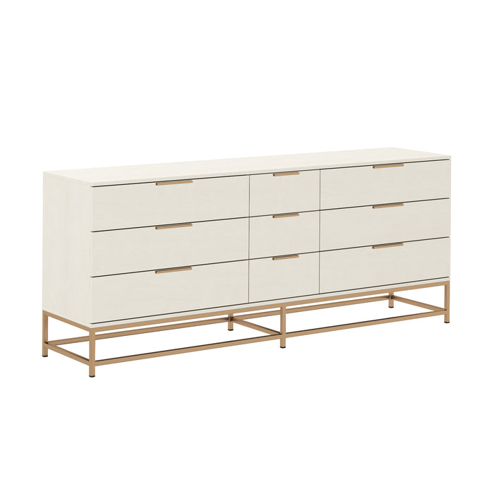 Sunpan Rebel Solid Oak Wood Wide Dresser