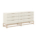 Sunpan Rebel Solid Oak Wood Wide Dresser