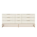 Sunpan Rebel Solid Oak Wood Wide Dresser