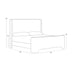 Sunpan Ives Modern King Bed Frame Copenhagen White CappuccinoSunpan Ives Minimal Modern Queen Size Bed Frame White Cappuccino