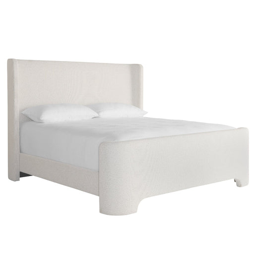 Sunpan Ives Modern King Bed Frame Copenhagen White CappuccinoSunpan Ives Minimal Modern Queen Size Bed Frame White Cappuccino