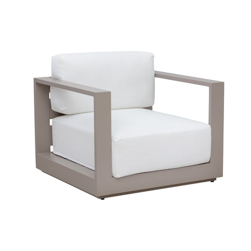 Sunpan Tavira Stinson White Armchair 