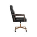 Sunpan Collin Bovine Leather Swivel Office Chair