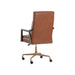 Sunpan Collin Bovine Leather Swivel Office Chair