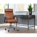 Sunpan Collin Bovine Leather Swivel Office Chair