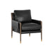 Sunpan Mauti Distressed Brown Wood Armchair