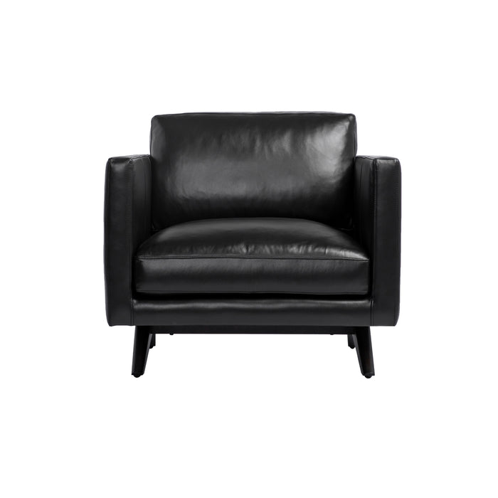 Sunpan Rogers Buffalo Leather Modern Armchair