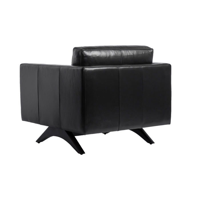 Sunpan Rogers Buffalo Leather Modern Armchair