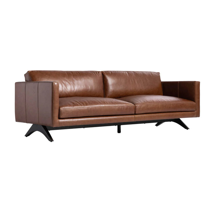 Sunpan Rogers Leather Sofa