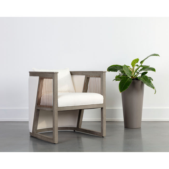 Sunpan Sala Linoso Ivory Lounge Chair 