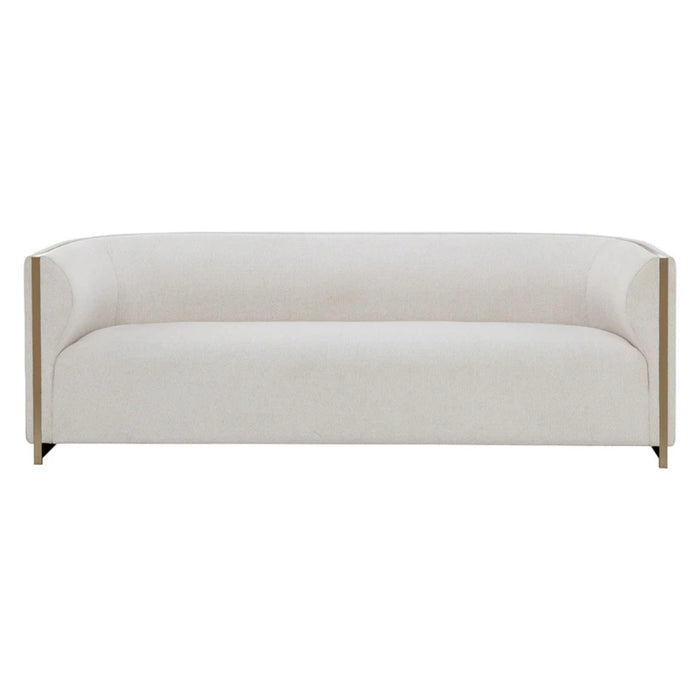 Sunpan Larron White Sofa 