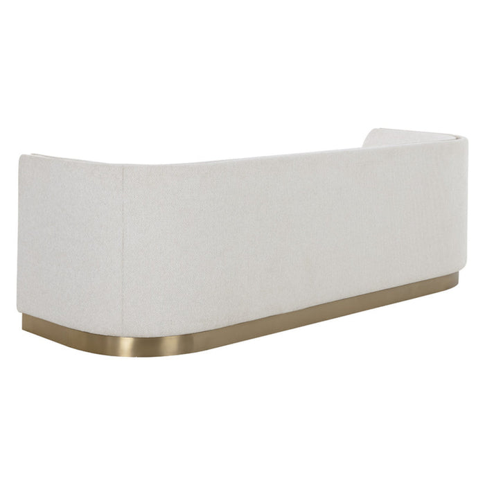 Sunpan Larron White Sofa 