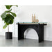 Sunpan Adora Clear Tempered Glass Top Console Table