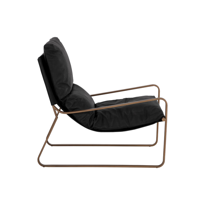 Sunpan Zancor Charcoal Black Lounge Chair