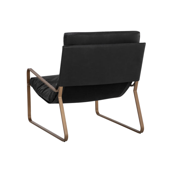 Sunpan Zancor Charcoal Black Lounge Chair