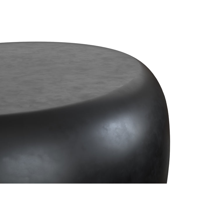 Sunpan Iolite Indoor and Outdoor Round Concrete End Table