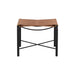 Sunpan Riz Handcrafted Leather Cord Seat Stool