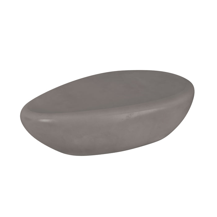 Sunpan Corvo Indoor and Outdoor Unique Shaped Concrete Coffee Table