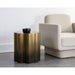 Sunpan Dahlia Powder Coated Stainless Steel End Table