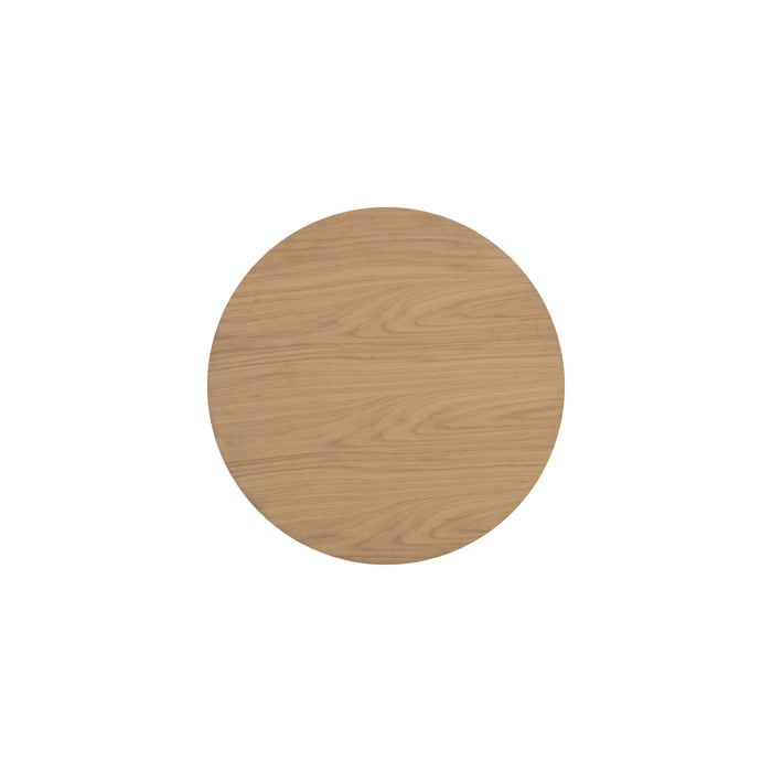 Sunpan Kalla Round Solid Oak Wood Side Table