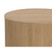 Sunpan Kalla Round Solid Oak Wood Side Table