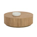 Sunpan Kalla Round Solid Oak Wood Coffee Table