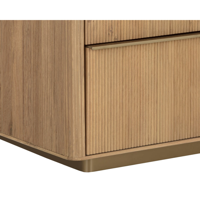 Sunpan Kalla Natural Solid Oak Wood Dresser