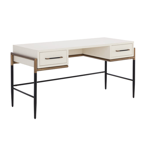 Sunpan Weldrick Dark Brown Acacia Wood Desk