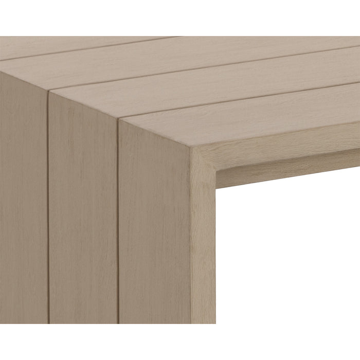 Sunpan Modern Viga Rectangle Outdoor Wood Coffee Table