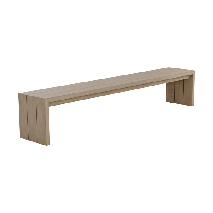 Sunpan Natural Viga Indoor and Outdoor Wood Bench