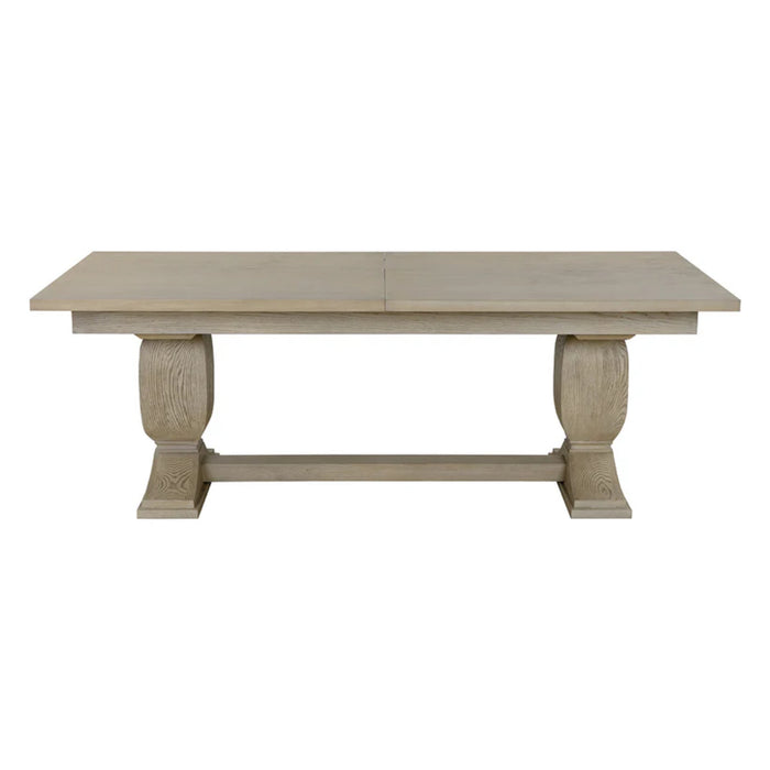 Sunpan Rhaenyra Grey Extension Dining Table Double Leaf