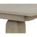 Sunpan Rhaenyra Grey Extension Dining Table Double Leaf