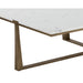 Sunpan Cowell Rectangular Marble Top Coffee Table