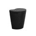 Sunpan Mojave Indoor and Outdoor Black Concrete End Table 