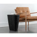 Sunpan Mojave Indoor and Outdoor Black Concrete End Table 