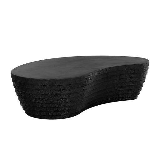 Sunpan Mojave Indoor and Outdoor Black Concrete Coffee Table