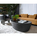 Sunpan Mojave Indoor and Outdoor Black Concrete Coffee Table