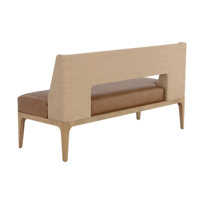 Sunpan Brocco Brown Banquette