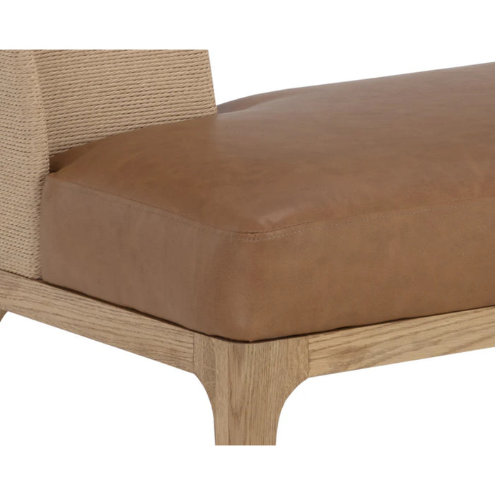 Sunpan Brocco Brown Banquette