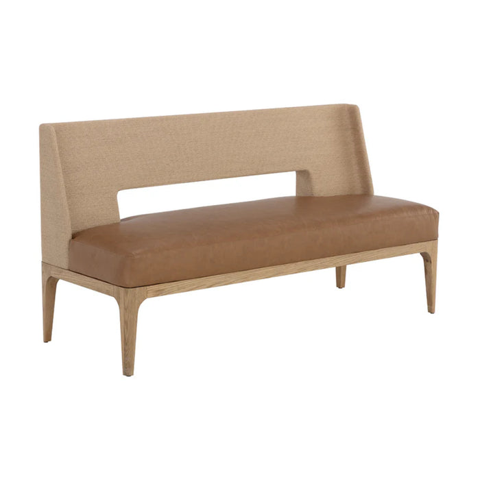 Sunpan Brocco Brown Banquette