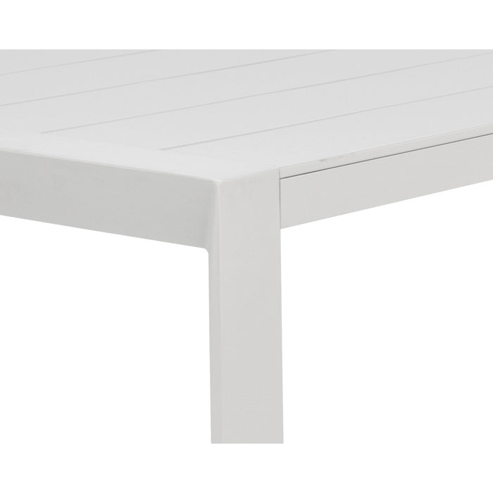 Sunpan Modern Merano 90" Rectangle Aluminum Dining Table