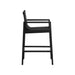 Sunpan Modern Merano Aluminum Black Barstool