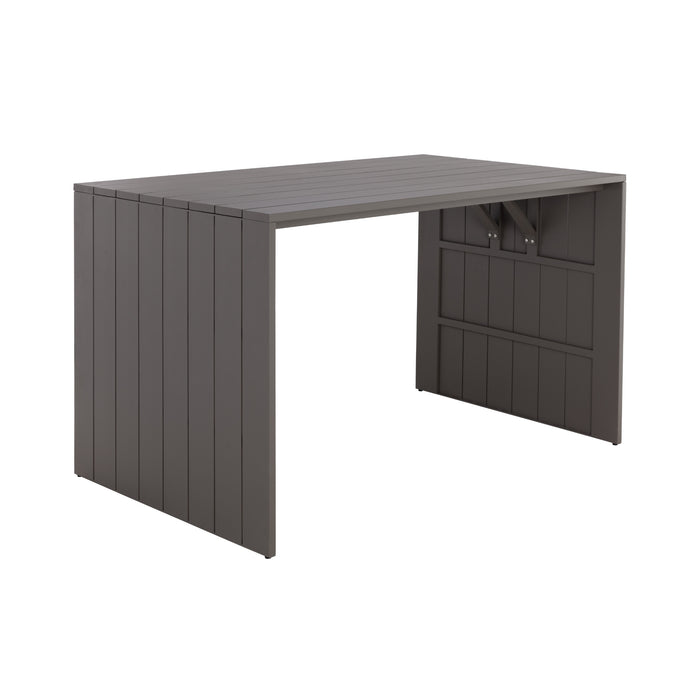 Sunpan Modern Verin Rectangle Aluminium Bar Table