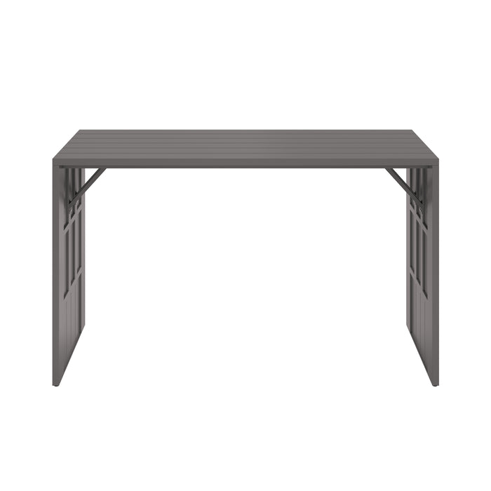 Sunpan Modern Verin Rectangle Aluminium Bar Table