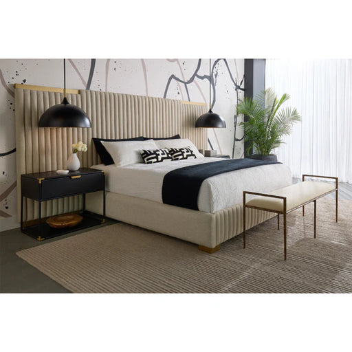 Sunpan Luxury Tarrant King Bed Upholstered Bedroom Set